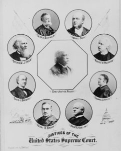 The nine justices of Supreme Court, 1896 (Library of Congress)