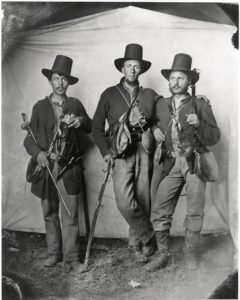 Albion W. Tourgée, left, and fellow lieutenants of Ohio’s 105th Infantry, Tennessee, July 1863 (Chautauqua County Historical Society)
